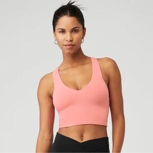 Alo Yoga - Airbrush Real Bra Tank in Strawberry Lemonade, Size XS